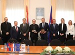 Mons. Bože Radoš na prijemu kod Koprivničko-križevačkog župana  Darka Korena